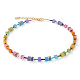Coeur de Lion GeoCube Fresh Rainbow Necklace